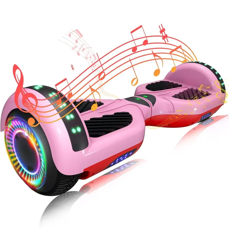 Smart Hoverboard Featuring Dual 250W Motors, Bluetooth App Control & LED Lighting