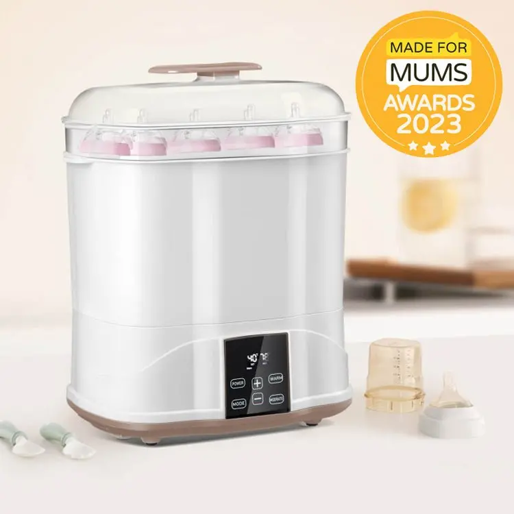 Smart LED-Controlled Baby Bottle Sterilizer and Dryer (3-in-1)