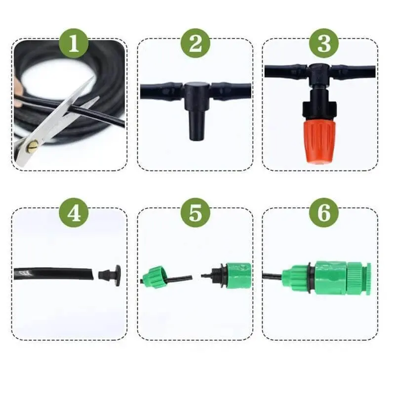 Smart Pro Sprinkler Kit – Adjustable Garden Irrigation System with Water-Saving Nozzles & 5–20m Hose