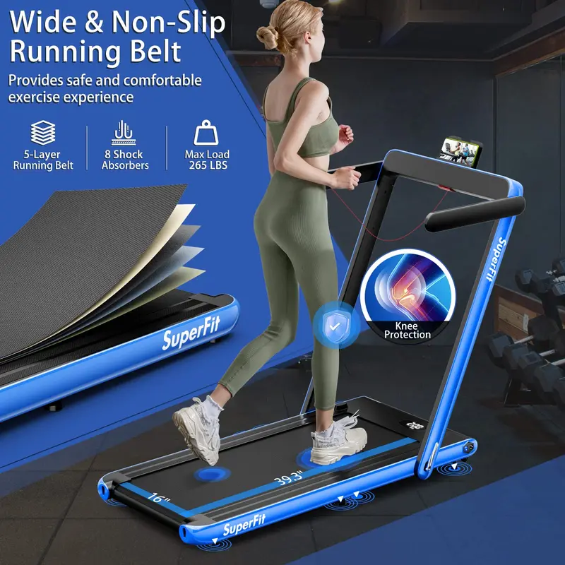 Smart Under-Desk Treadmill – 2.25HP Folding Model with App Connectivity