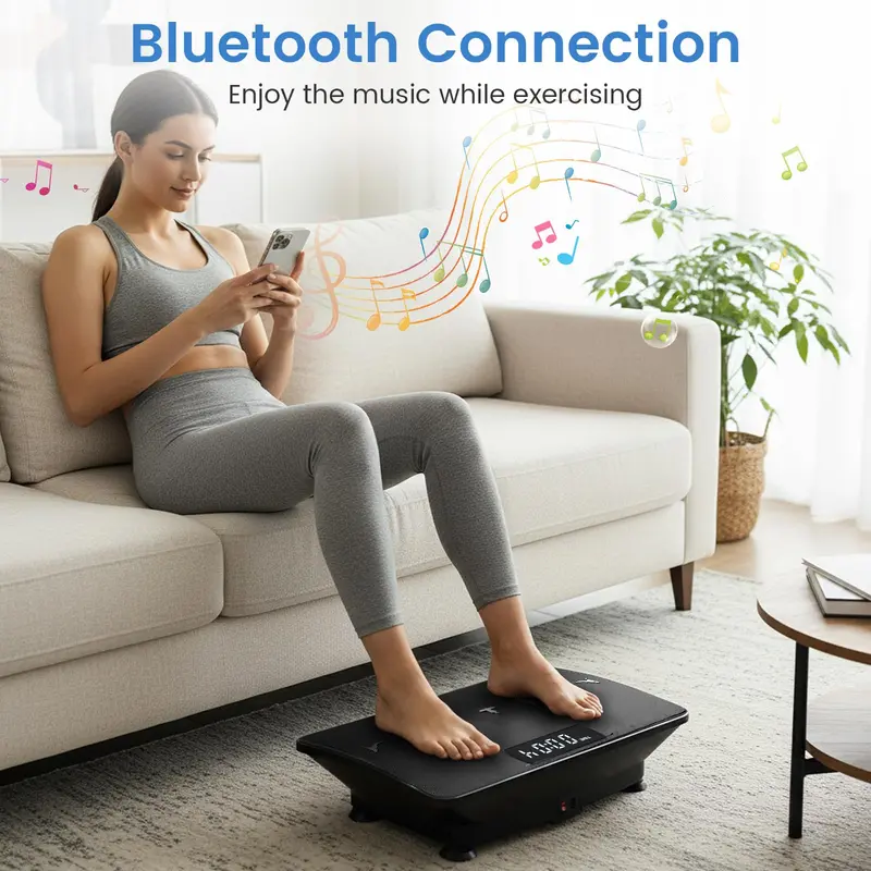 Smart Vibration Platform – Bluetooth-Enabled Exercise Machine with Gravity Sensor & Remote Control
