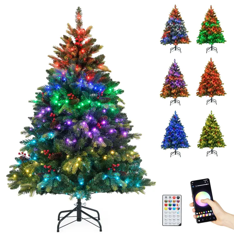 Smart Wi-Fi Enabled Christmas Tree — APP-Controlled RGB Lighting & Remote Operation