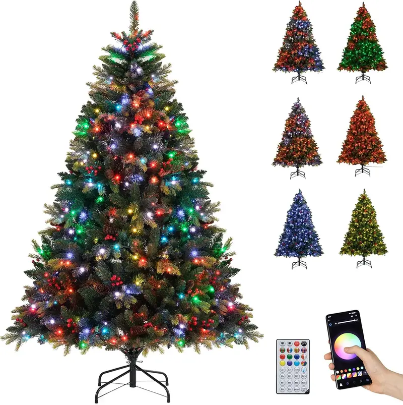 Smart Wi-Fi Enabled Christmas Tree — APP-Controlled RGB Lighting & Remote Operation
