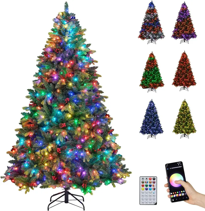 Smart Wi-Fi Enabled Christmas Tree — APP-Controlled RGB Lighting & Remote Operation