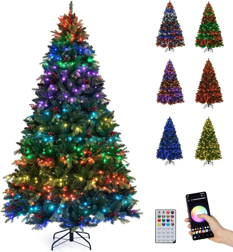 Smart Wi-Fi Enabled Christmas Tree — APP-Controlled RGB Lighting & Remote Operation