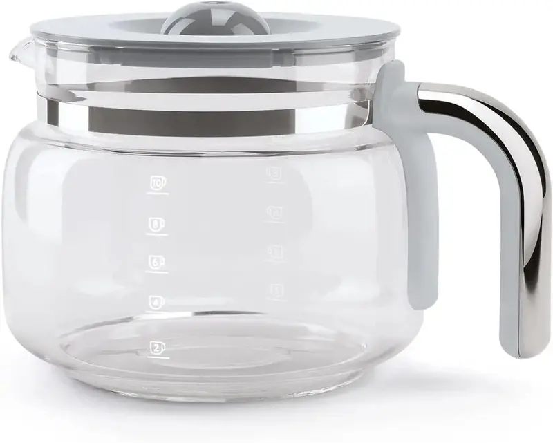 Smeg Retro-Style Drip Coffee Maker — 10-Cup Capacity, Pastel Green Finish, 50s Aesthetic