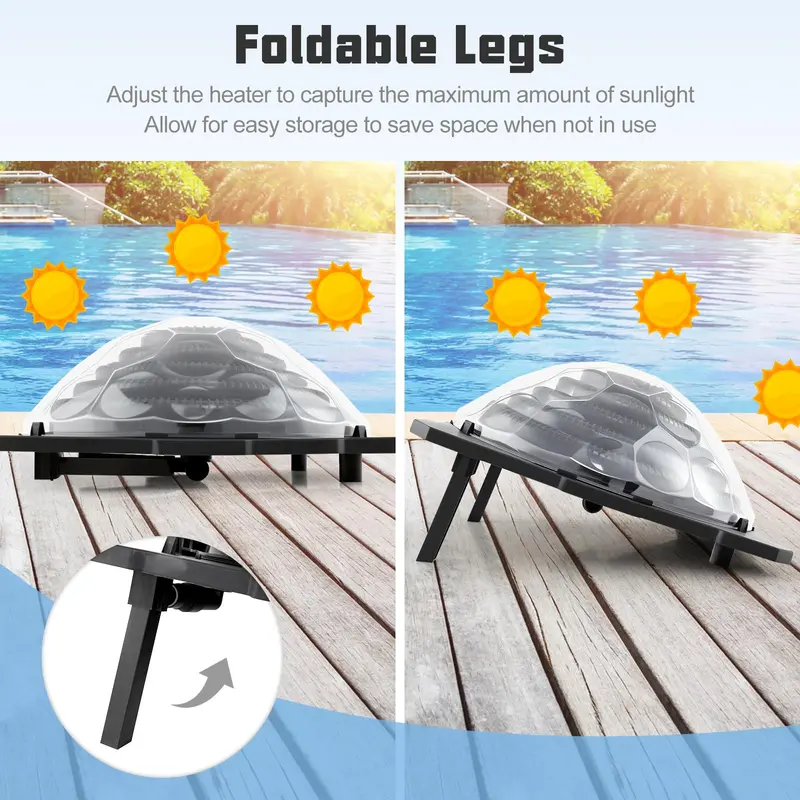 Solar Dome Heater for Above-Ground Swimming Pools