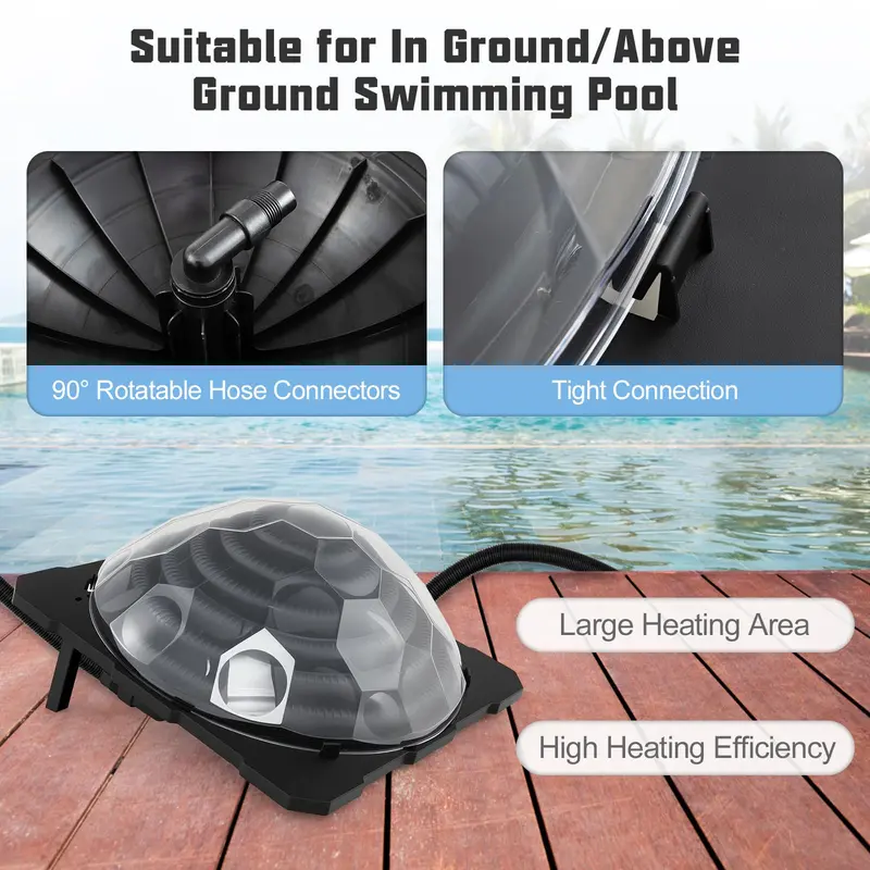 Solar Dome Heater for Above-Ground Swimming Pools