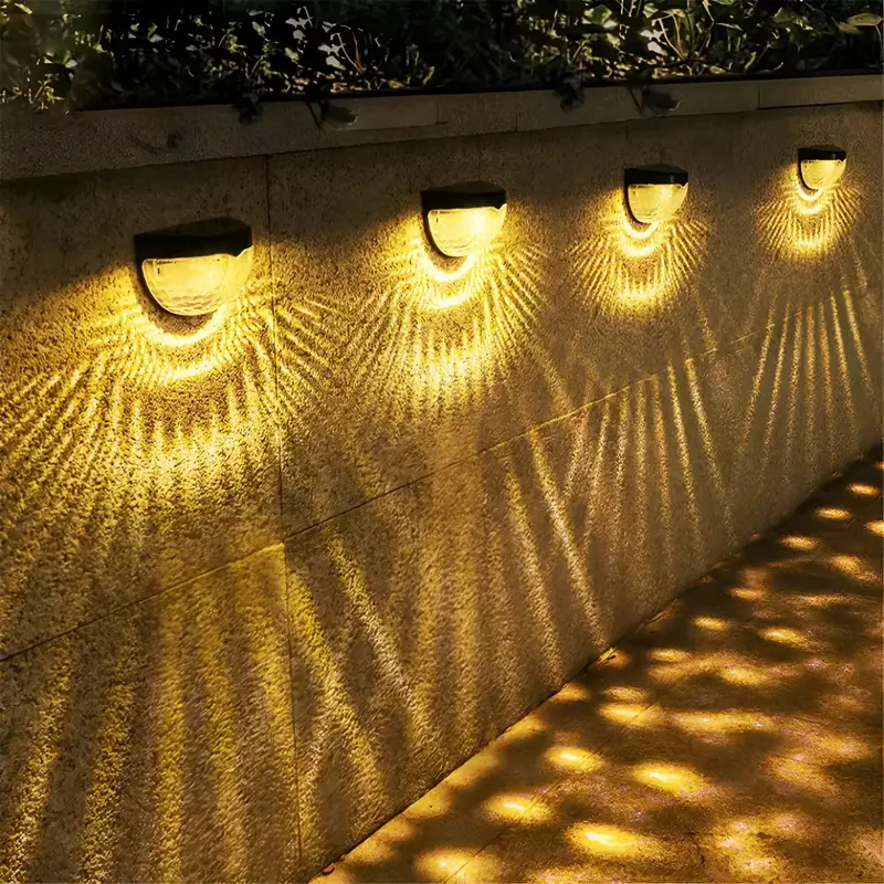 Solar-Powered Garden Wall Lamp – Modern Outdoor Lighting with Auto-Dark Detection
