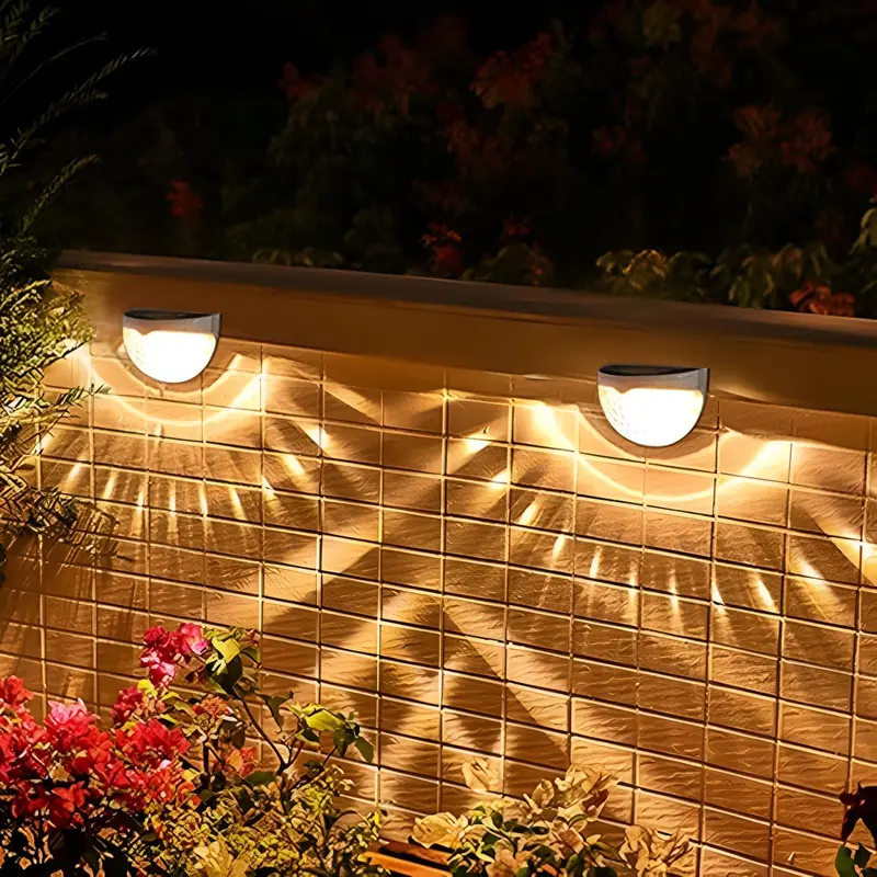 Solar-Powered Garden Wall Lamp – Modern Outdoor Lighting with Auto-Dark Detection