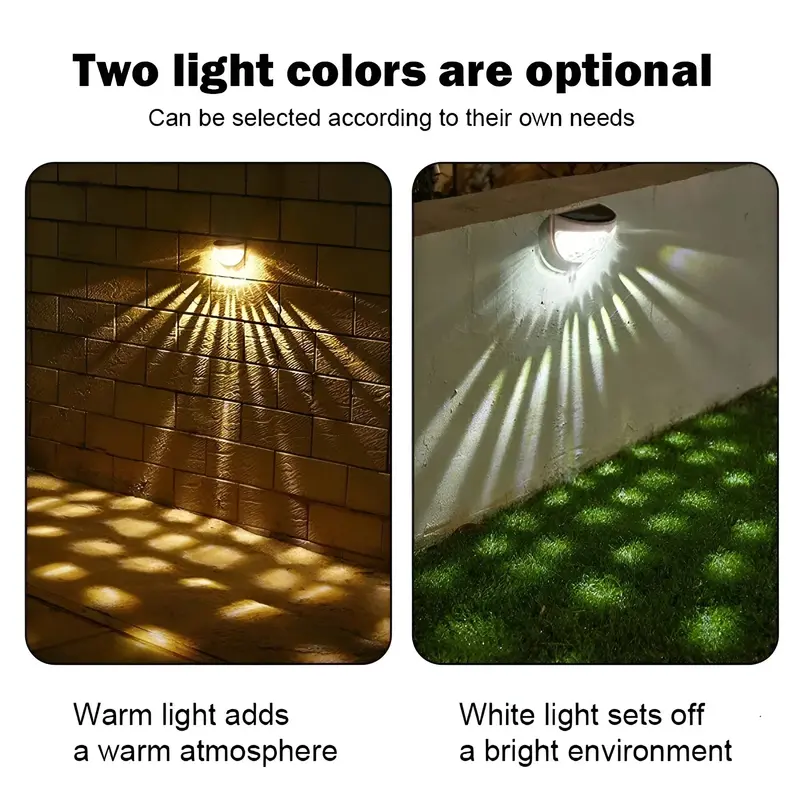 Solar-Powered Garden Wall Lamp – Modern Outdoor Lighting with Auto-Dark Detection