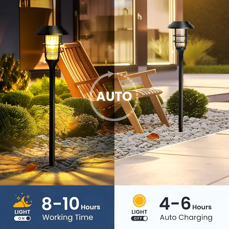 SolarGlow Solar-Powered Garden Light Set – 6-Piece Weatherproof Illumination Kit