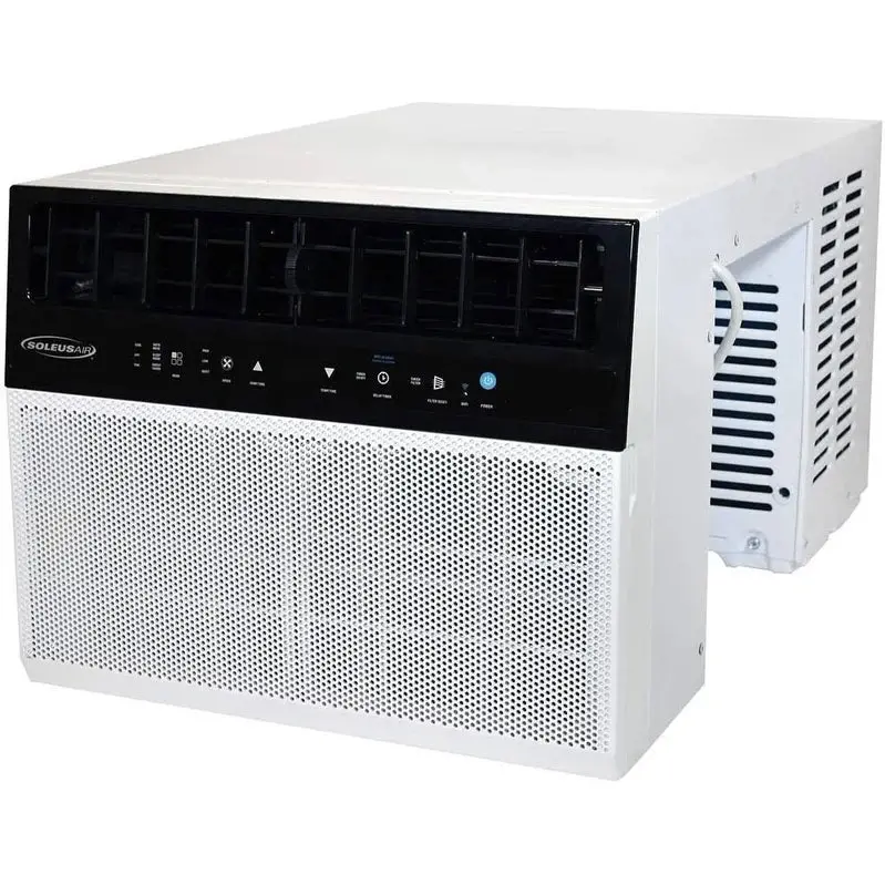 Soleus Air 8,000 BTU Hybrid Window Air Conditioner with WiFi Control and Saddle Mount Design