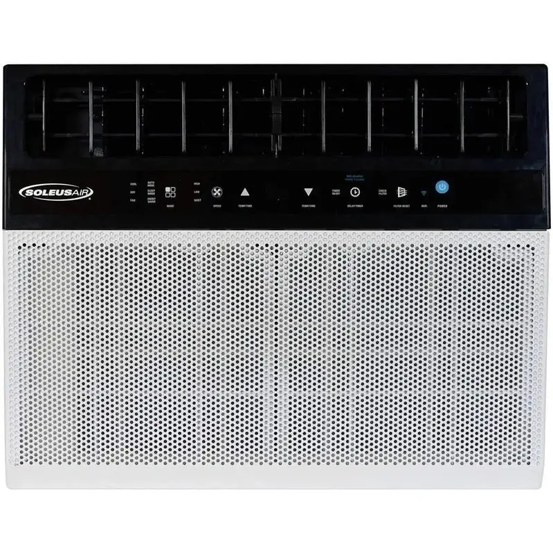 Soleus Air 8,000 BTU Hybrid Window Air Conditioner with WiFi Control and Saddle Mount Design