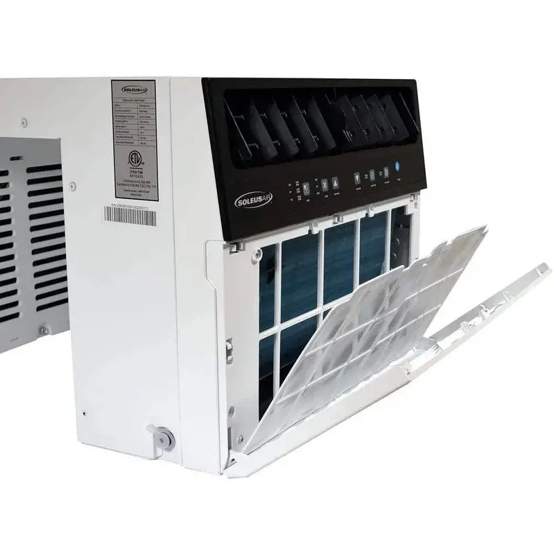 Soleus Air 8,000 BTU Hybrid Window Air Conditioner with WiFi Control and Saddle Mount Design