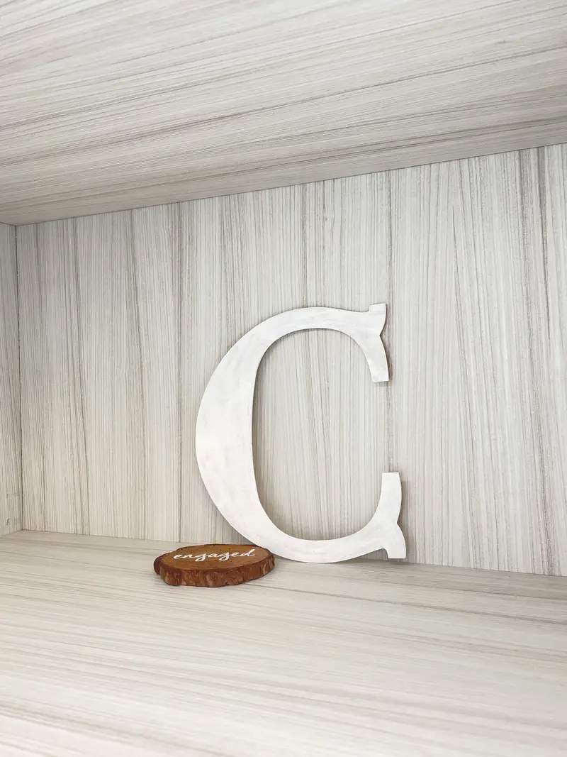 Solid Wood Monogram Letters – Decorative Initials for Home, Nursery, or Personalized Gifts 2