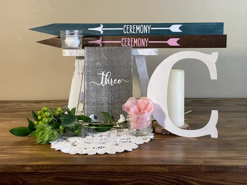 Solid Wood Monogram Letters – Decorative Initials for Home, Nursery, or Personalized Gifts