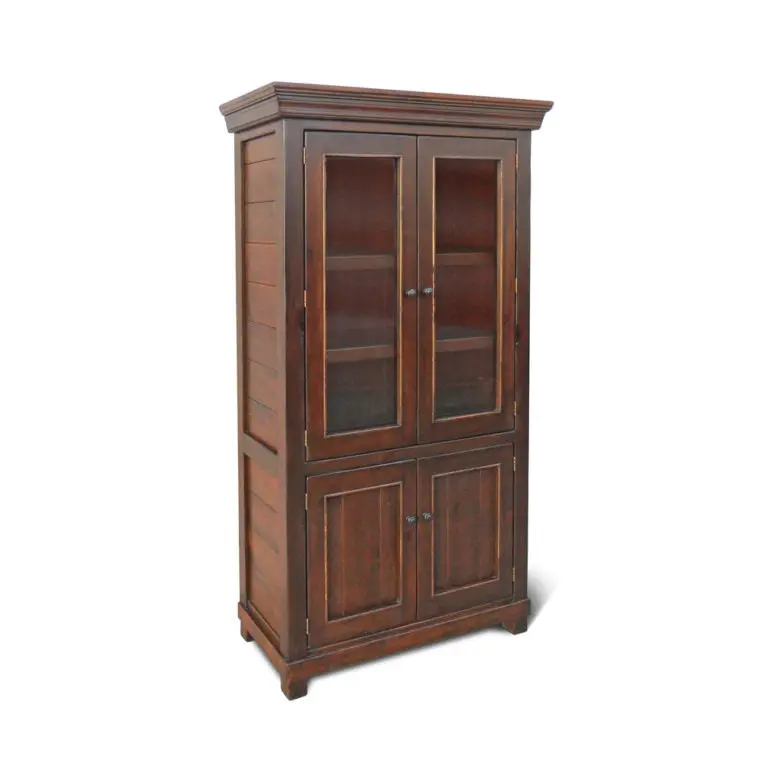 Sonoma Modern Display Cabinet with Open Shelving and Cabinet Storage