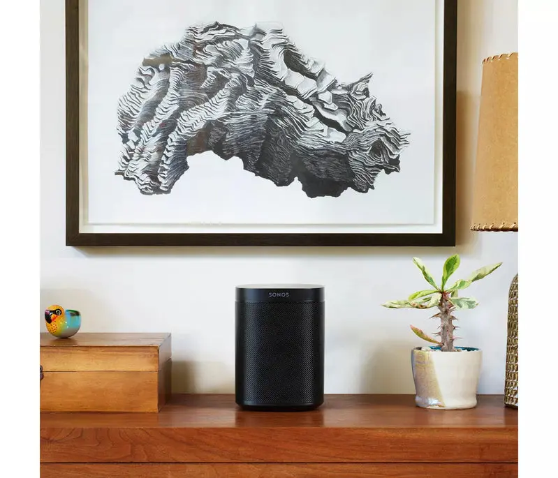 Sonos One Gen 2 Smart Speaker – Voice-Controlled Wireless Speaker Compatible with Alexa and Google Assistant