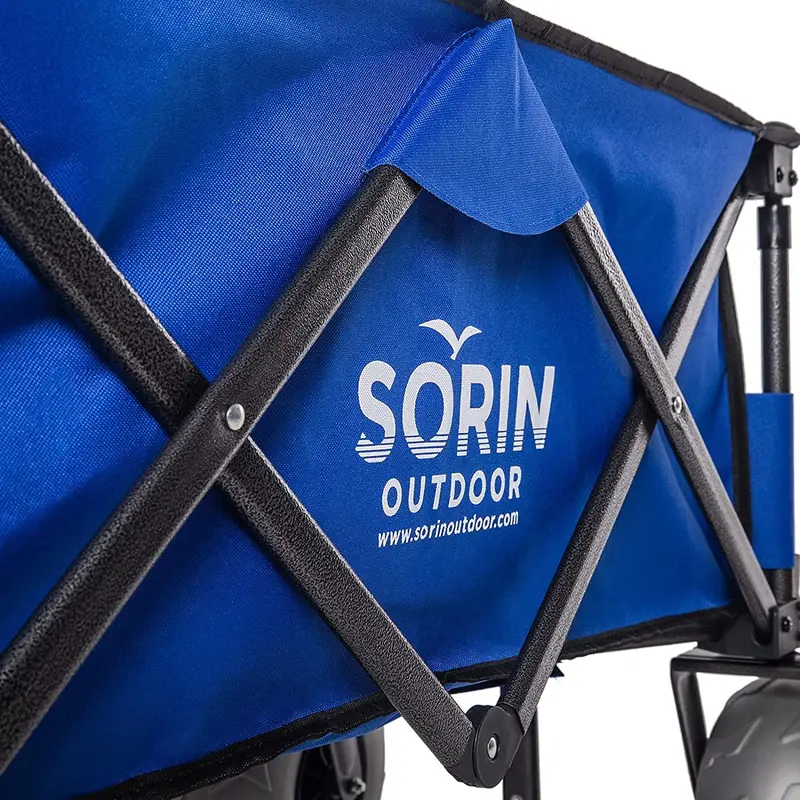 Sorin Heavy-Duty Beach Cart – Balloon Wheels, Reinforced Fabric, Sand & Trail-Optimized