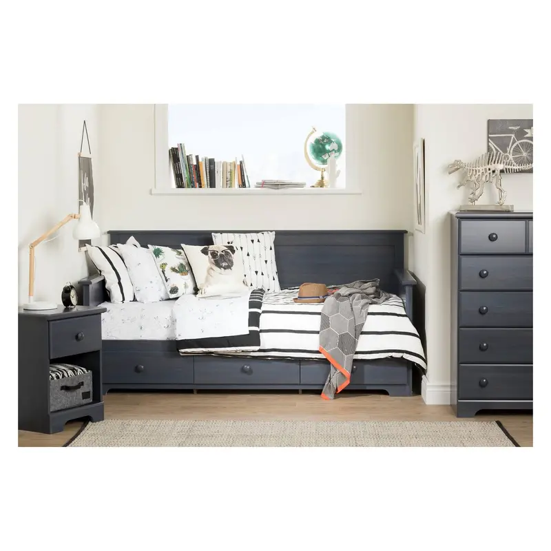South Shore Summer Breeze 5-Drawer Dresser – Modern Blueberry Finish Solid Wood Chest 2