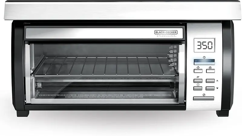 Spacemaker Under-Counter Toaster Oven in Black and Stainless Steel (TROS1000D)