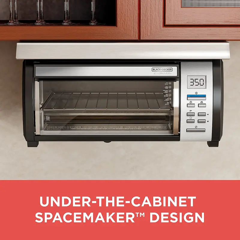 Spacemaker Under-Counter Toaster Oven in Black and Stainless Steel (TROS1000D)