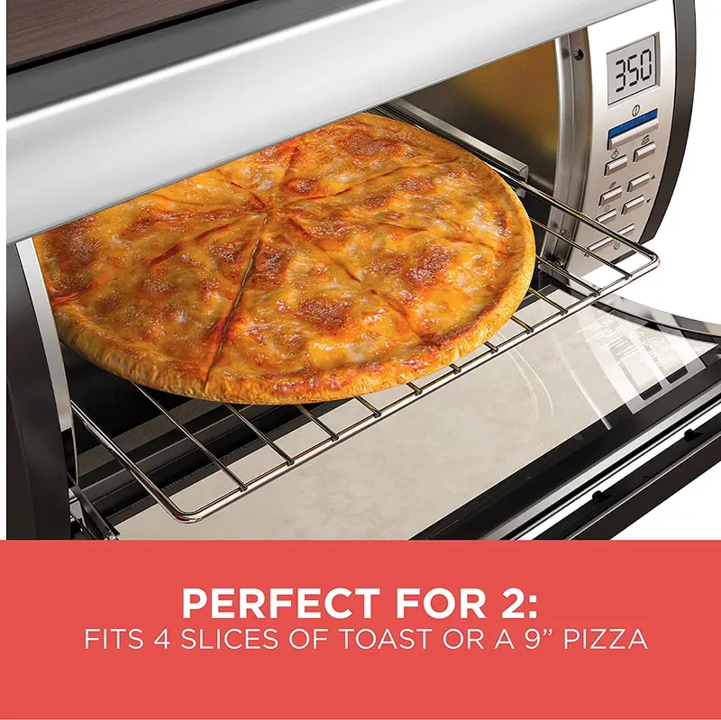 Spacemaker Under-Counter Toaster Oven in Black and Stainless Steel (TROS1000D)