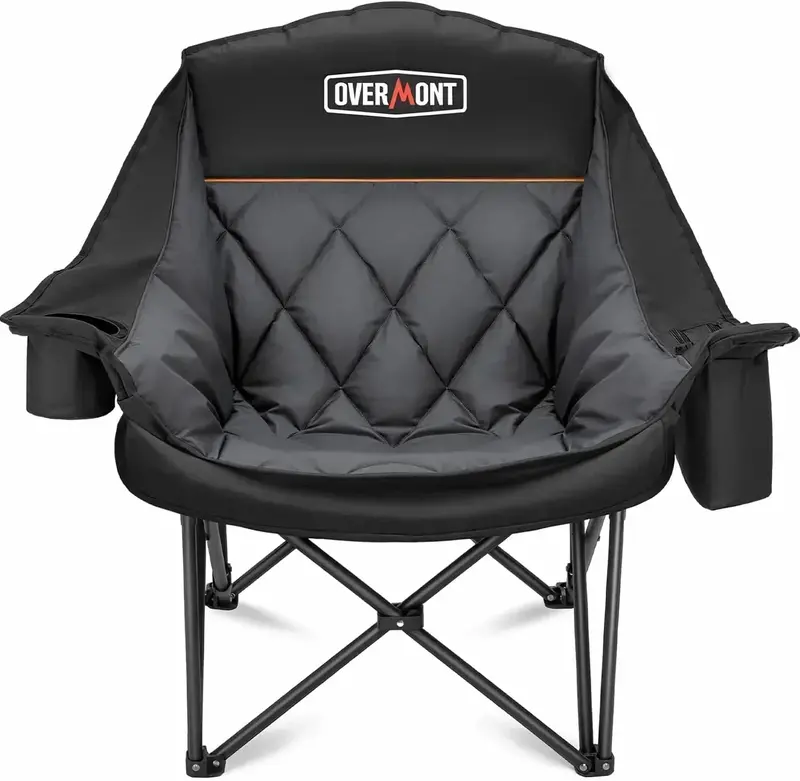 Spacious Two-Person Outdoor Sofa Chair — Extra-Large Foldable Lawn Loveseat