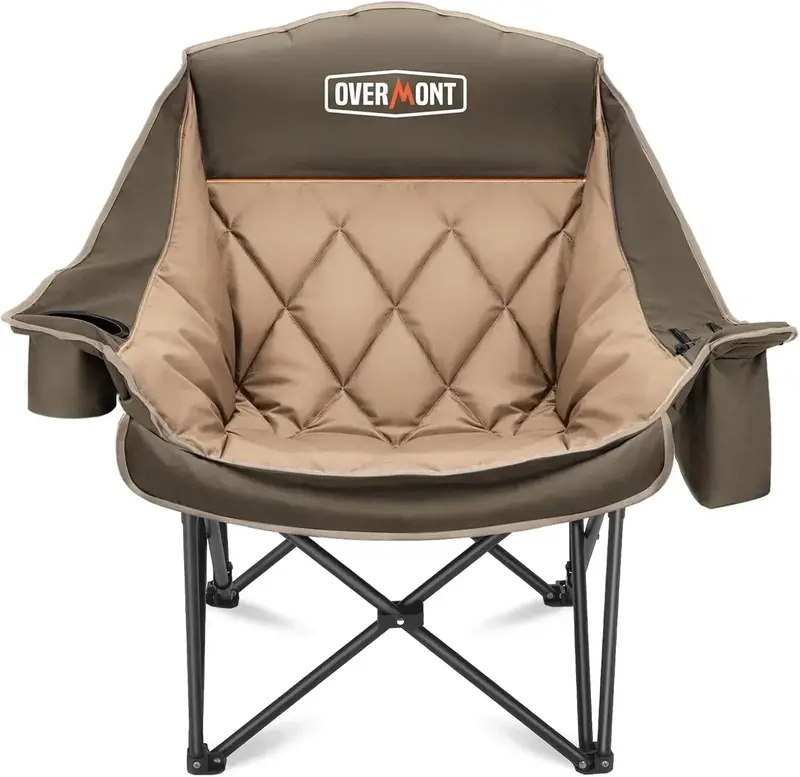 Spacious Two-Person Outdoor Sofa Chair — Extra-Large Foldable Lawn Loveseat