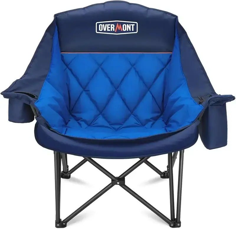 Spacious Two-Person Outdoor Sofa Chair — Extra-Large Foldable Lawn Loveseat