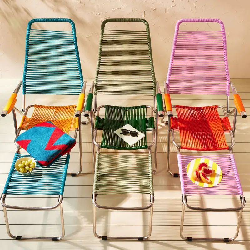Spaghetti Sage Green Outdoor Lounge Chair