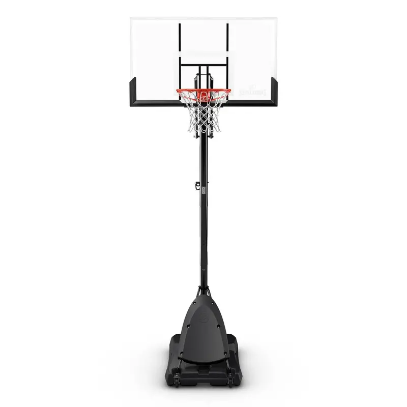 Spalding 54-Inch Portable Basketball Hoop – Shatterproof Polycarbonate Backboard with ExactaHeight Adjustment