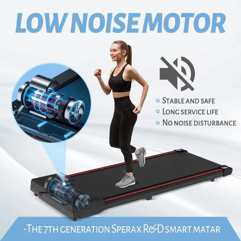 Sperax Under-Desk Walking Pad Treadmill – Compact Home Office Fitness Solution