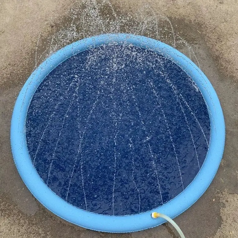 SplashyPaws Outdoor Splash Pad – Kid-Friendly Water Play Mat