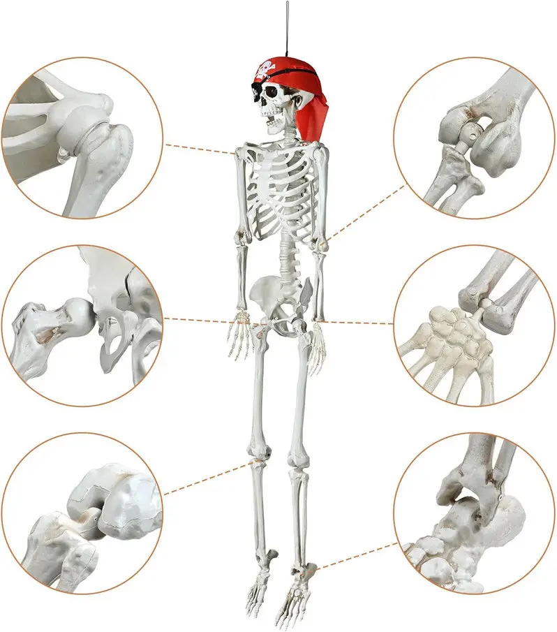 Spooky Halloween Skull Decor – Realistic Resin Skull Prop for Haunted Displays