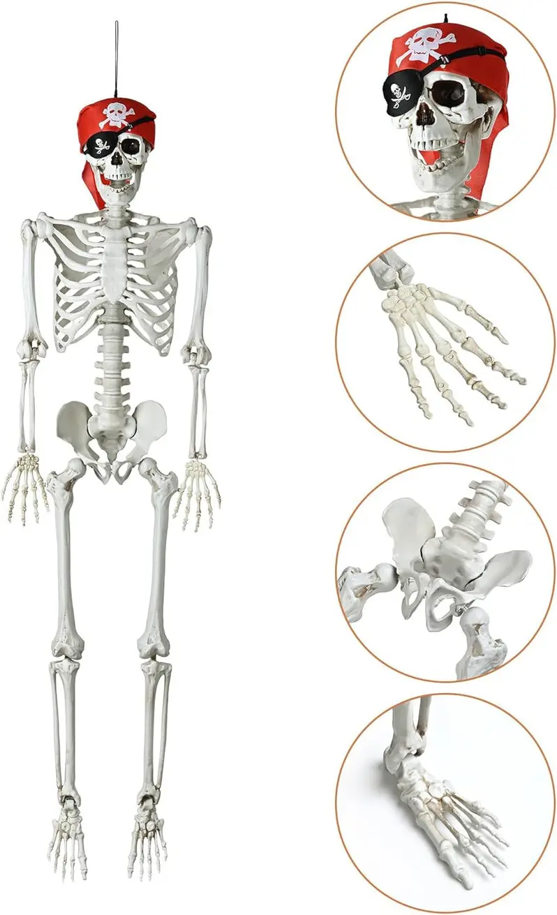 Spooky Halloween Skull Decor – Realistic Resin Skull Prop for Haunted Displays