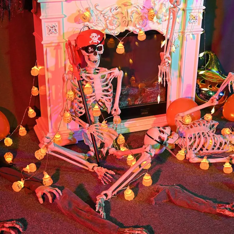 Spooky Halloween Skull Decor – Realistic Resin Skull Prop for Haunted Displays