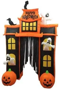 Spooky House Yard Decor Set – Animated Halloween Party Decoration Kit