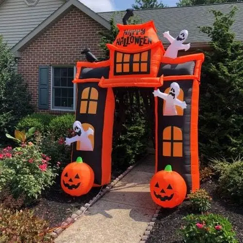 Spooky House Yard Decor Set – Animated Halloween Party Decoration Kit