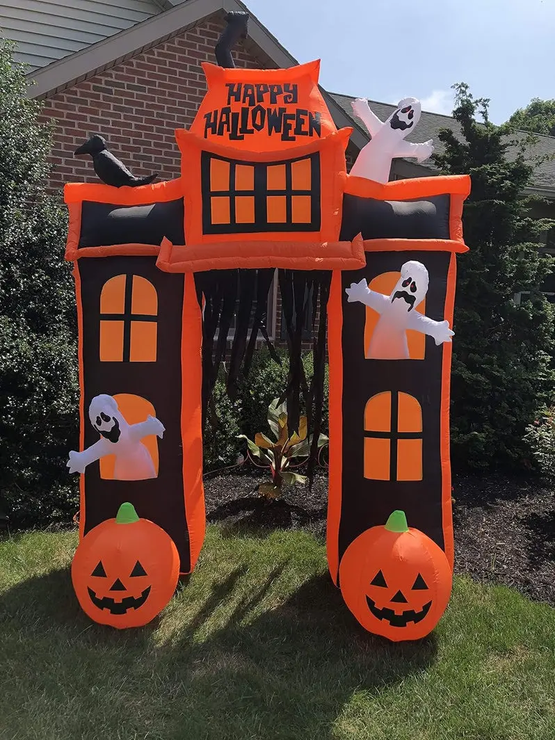 Spooky House Yard Decor Set – Animated Halloween Party Decoration Kit