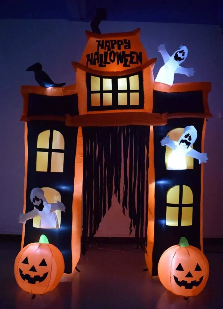 Spooky House Yard Decor Set – Animated Halloween Party Decoration Kit