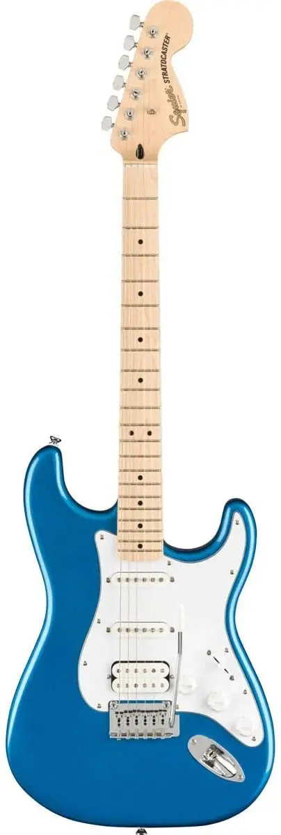 Squier Affinity Stratocaster HSS Guitar Pack — Maple Fingerboard, Lake Placid Blue