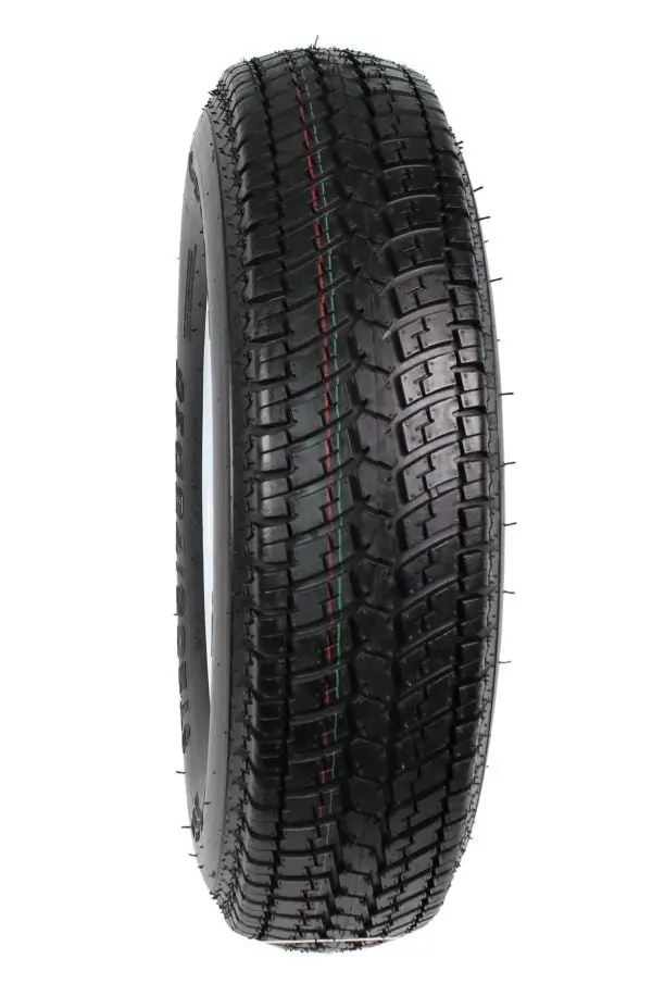 ST205/75D15 Trailer Tire & Rim Combo – 2-Pack, LRC Load Rating, White Spoke Design
