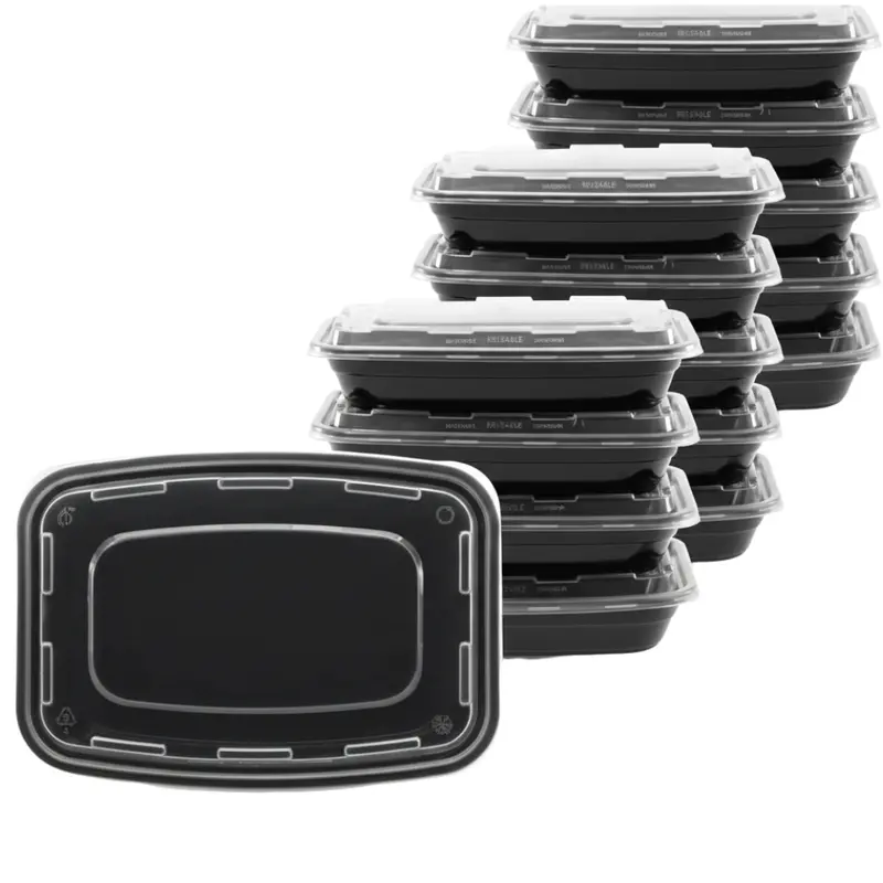 Stackable Snap-Seal Food Storage Containers – Ideal for Portion Control and Weekly Prep