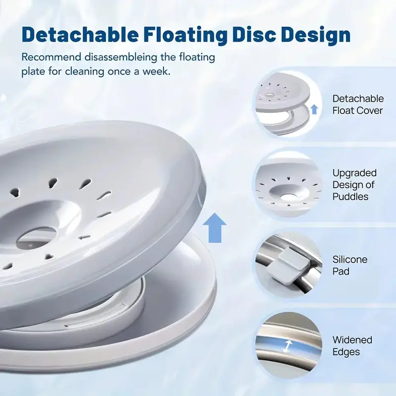 Stainless Steel No-Spill Travel Dog Bowl – Float-Activated Design for Cars & On-the-Go Use