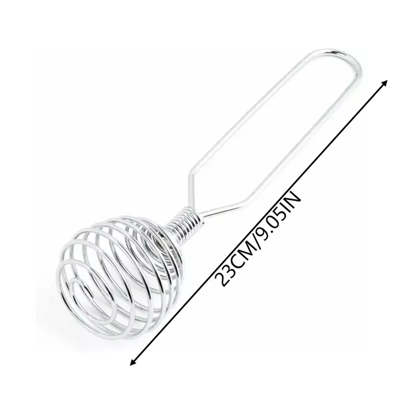 Stainless Steel Spring Whisk – Coil-Style Hand Mixer for Whipping Cream, Beating Eggs & Preparing Gravies