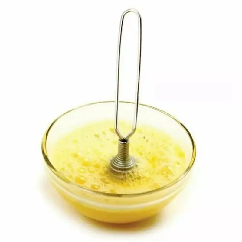Stainless Steel Spring Whisk – Coil-Style Hand Mixer for Whipping Cream, Beating Eggs & Preparing Gravies