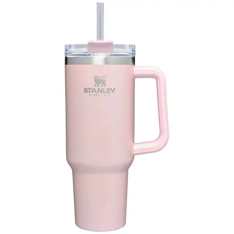 Stanley Adventure Quencher 40 oz Stainless Steel Tumbler – Parfait Pearlescent Pink
