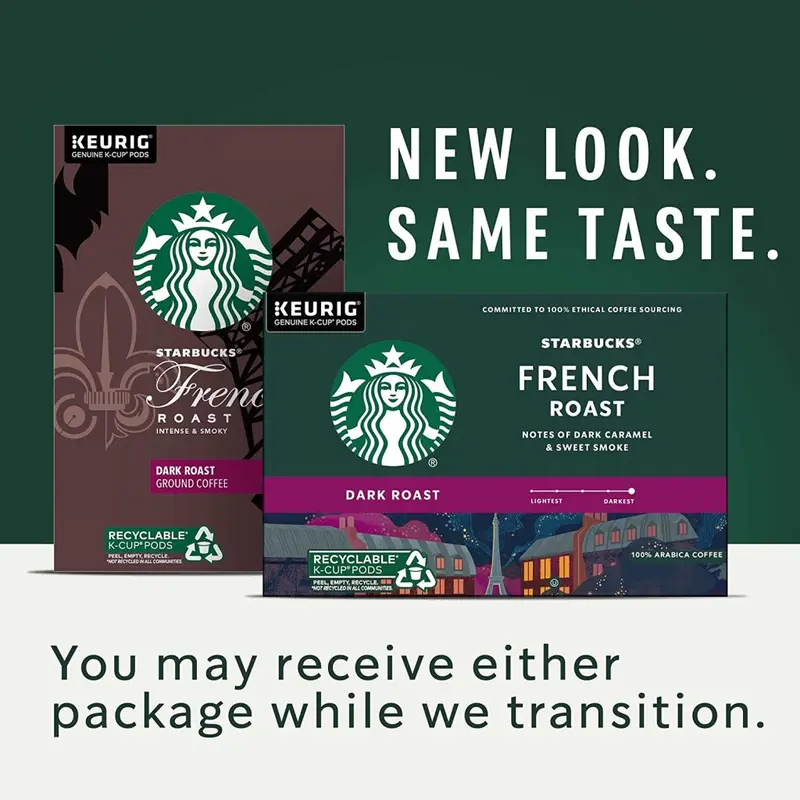 Starbucks French Roast K-Cup Pods – Dark Roast Arabica Coffee, 96-Count, Keurig Compatible
